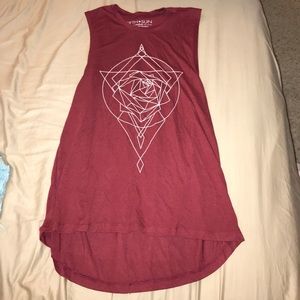 Prism design muscle tank top