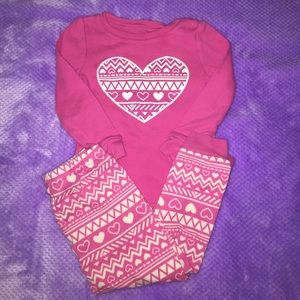 Pink pajama set