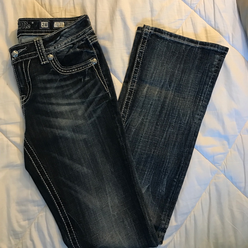 Miss Me bootcut detailed jeans