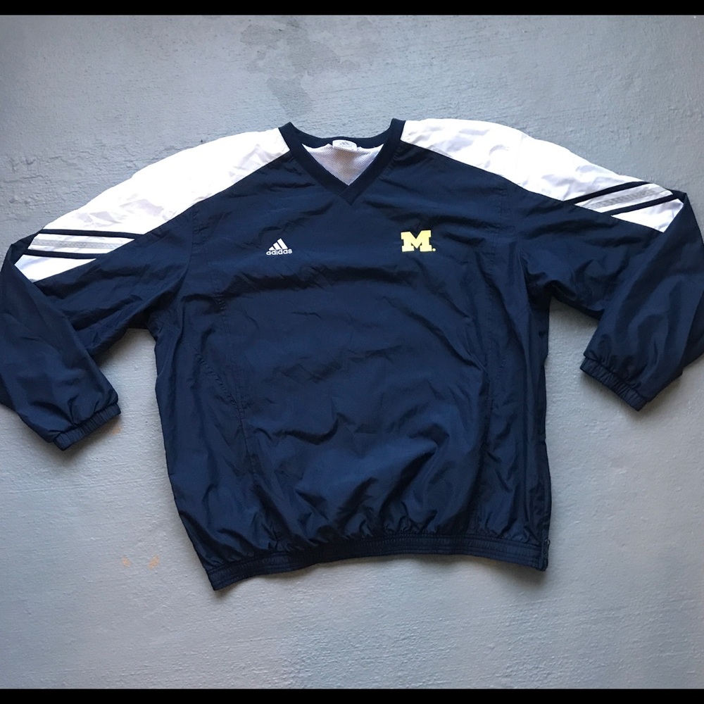 Adidas Michigan University Pullover Windbreaker