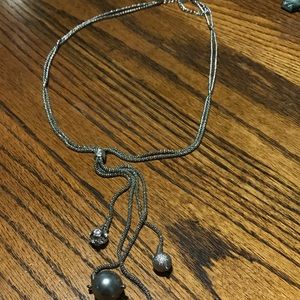 Long necklace with various beads