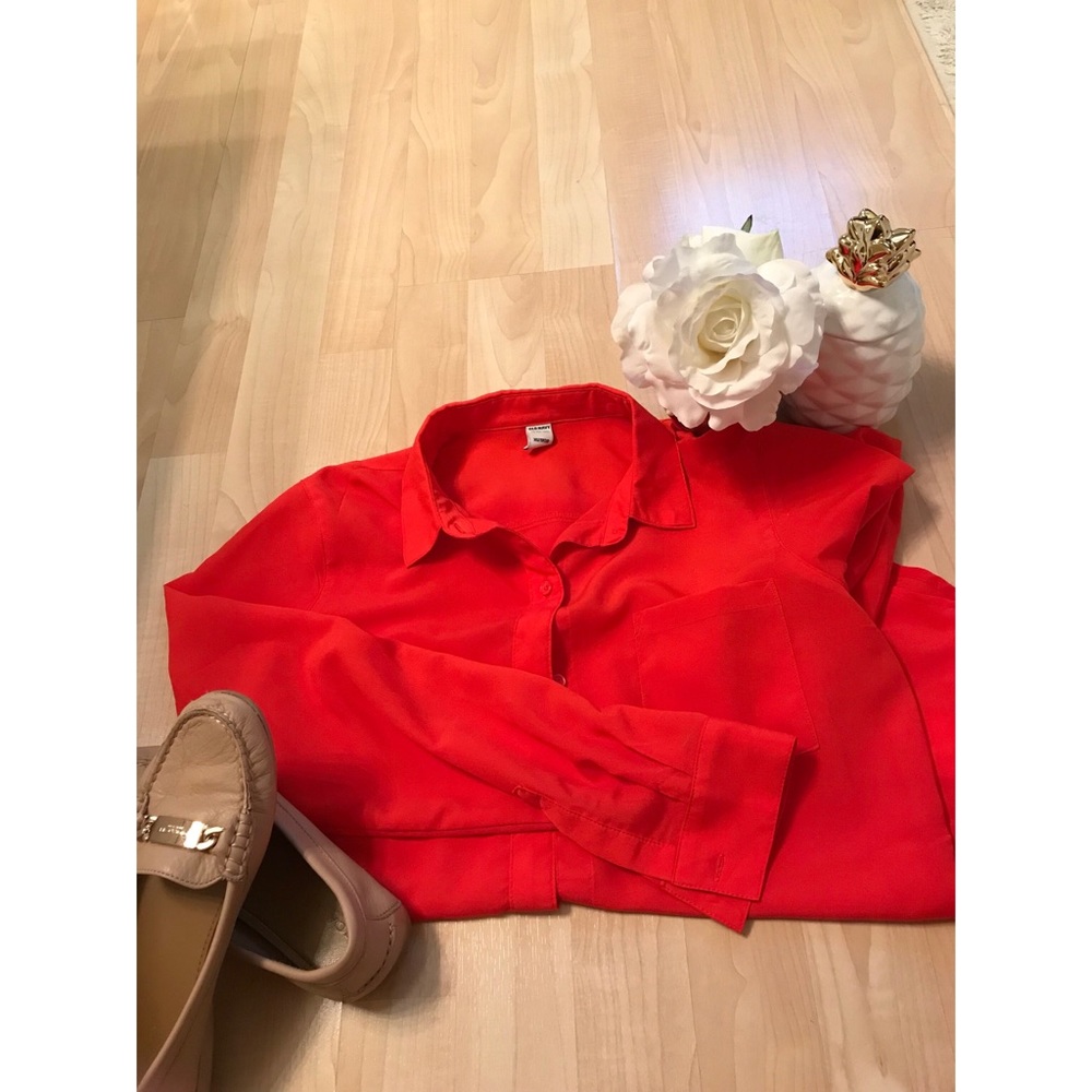 Long Sleeve Button Up Blouse