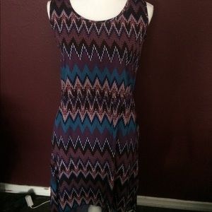 Purple pattern dress