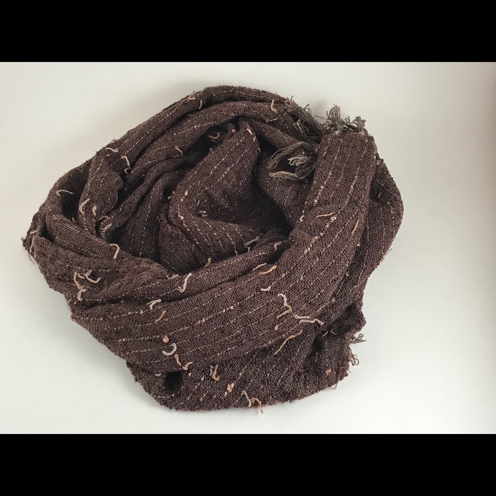 Brown wool scarf
