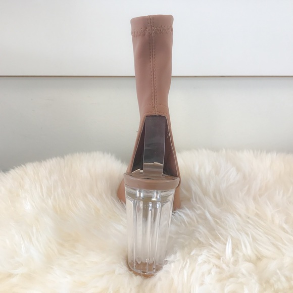 ✨Vixy Clear Heel Sock Booties✨ - Picture 4 of 7