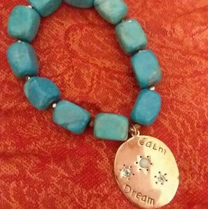 Chunky Turquoise Stretch Bracelet
