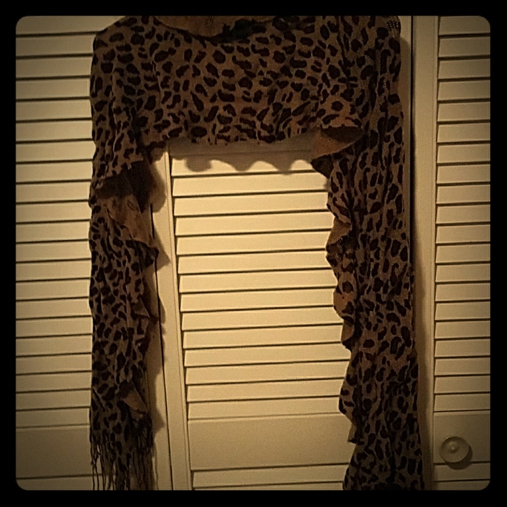Animal print scarf