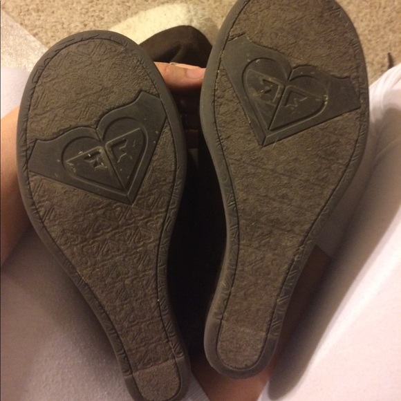 Dark brown suede wedge boots - Picture 6 of 8