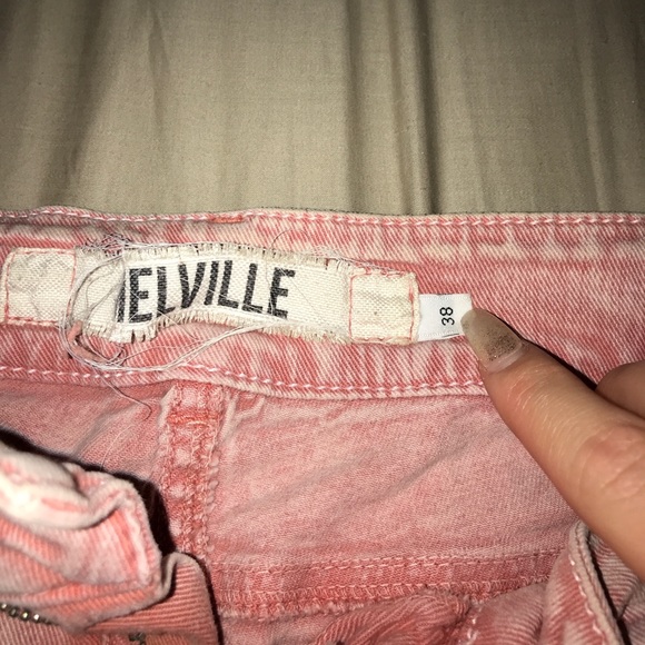 Peach acid wash Brandy Melville shorts - Picture 3 of 3