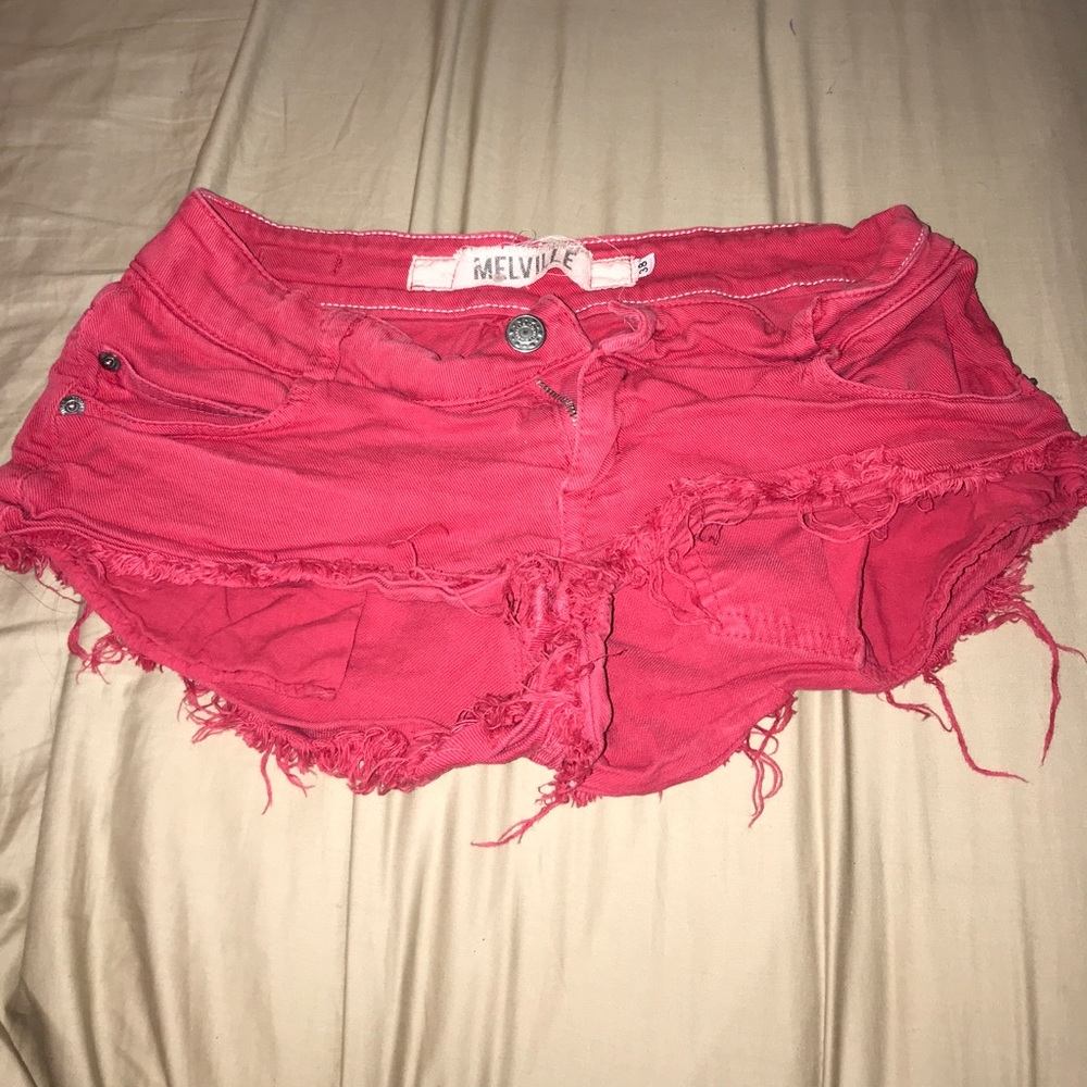 Red Brandy Melville shorts