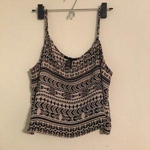 Forever 21 tribal crop top