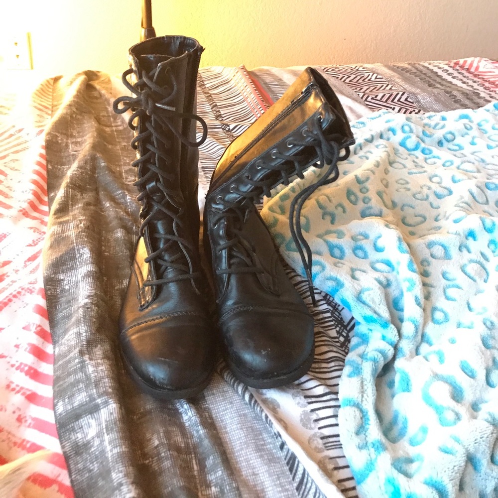 Black Combat Boots