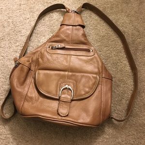 Leather book bag