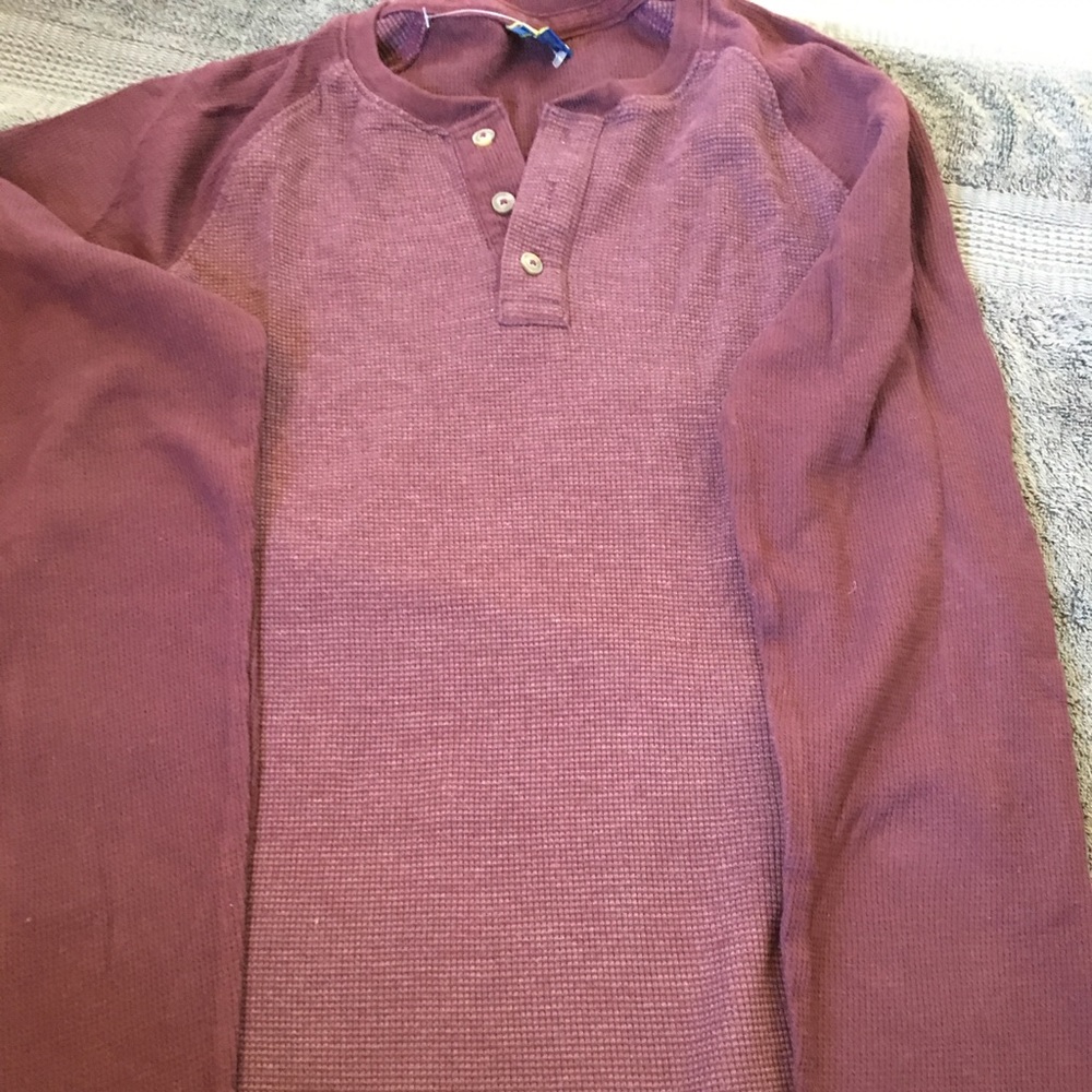 Red velvet long sleeve shirt