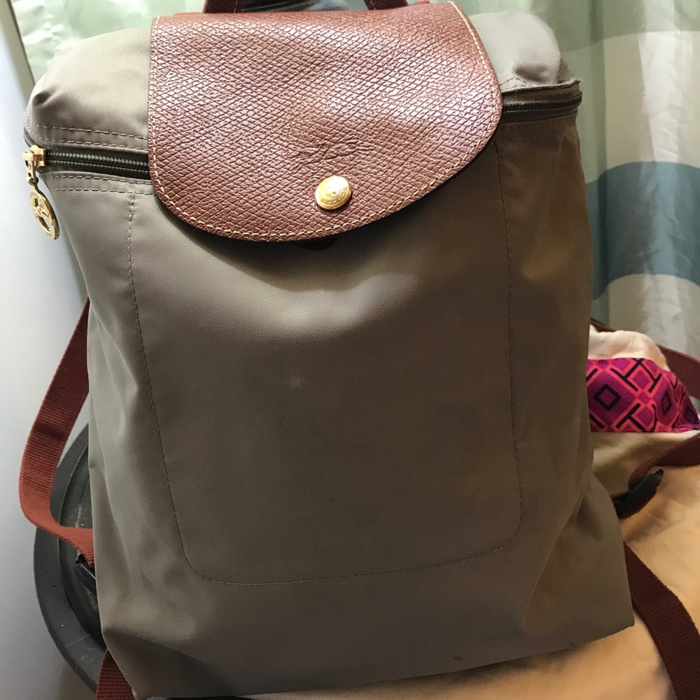 Longchamp small backpack used a few times.