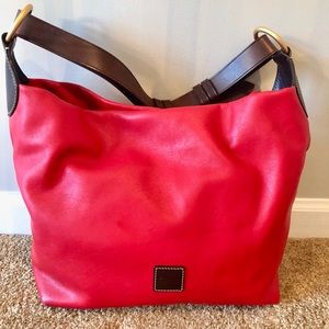 Gorgeous Red Leather Dooney & Burke Bag