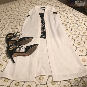 Duster Vest white/ivory XS FINAL PRICE DROP