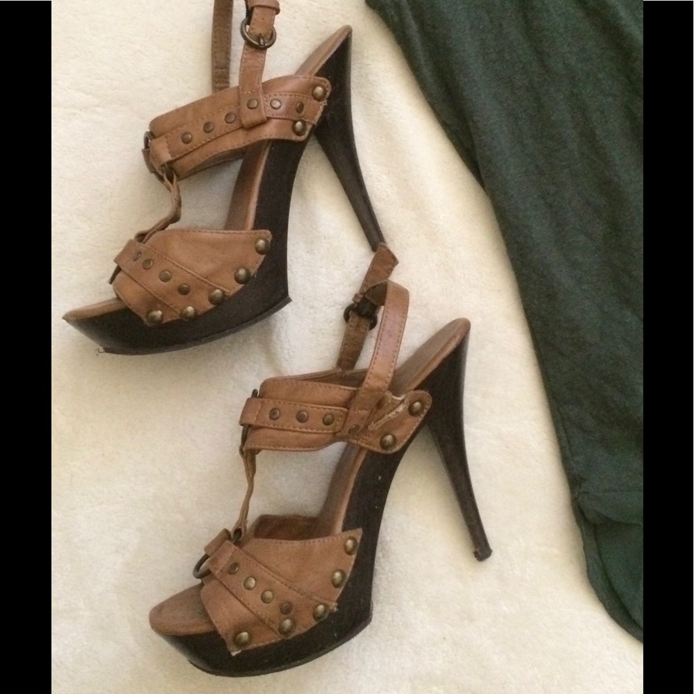 Brown Chunky Sandals