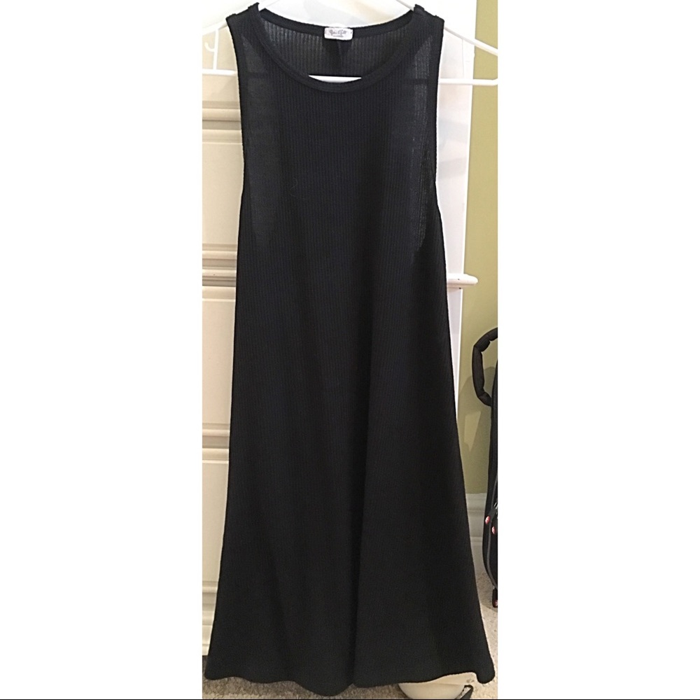 NWOT Brandy Melville Black Sweater Tank Mini Dress