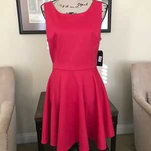 Guess fuscia dress. Fir & flare size Large