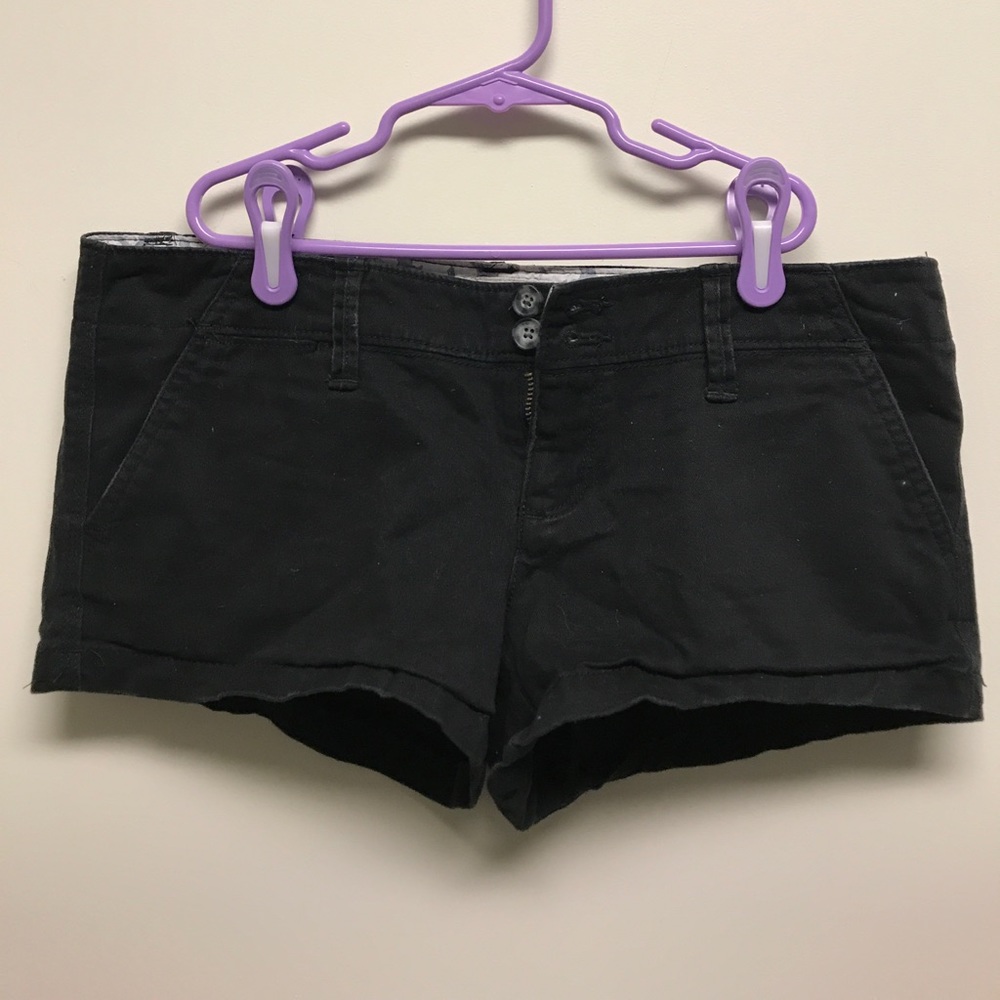 American Eagle Black Stretch Shorts