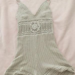 *****Sold*****Crochet romper, worn twice very cute