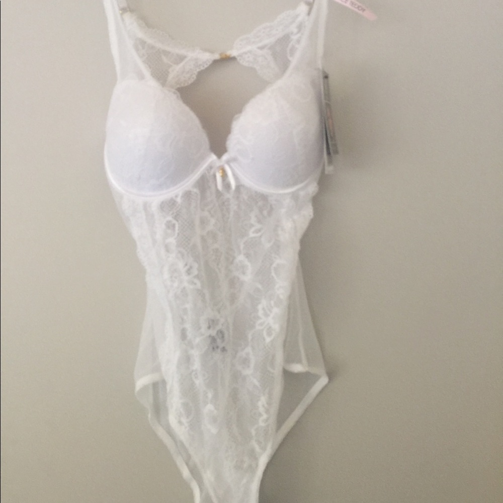 White lace teddy
