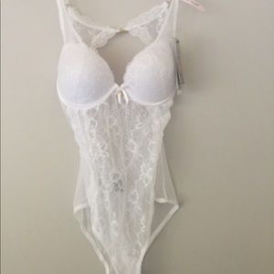 White lace teddy