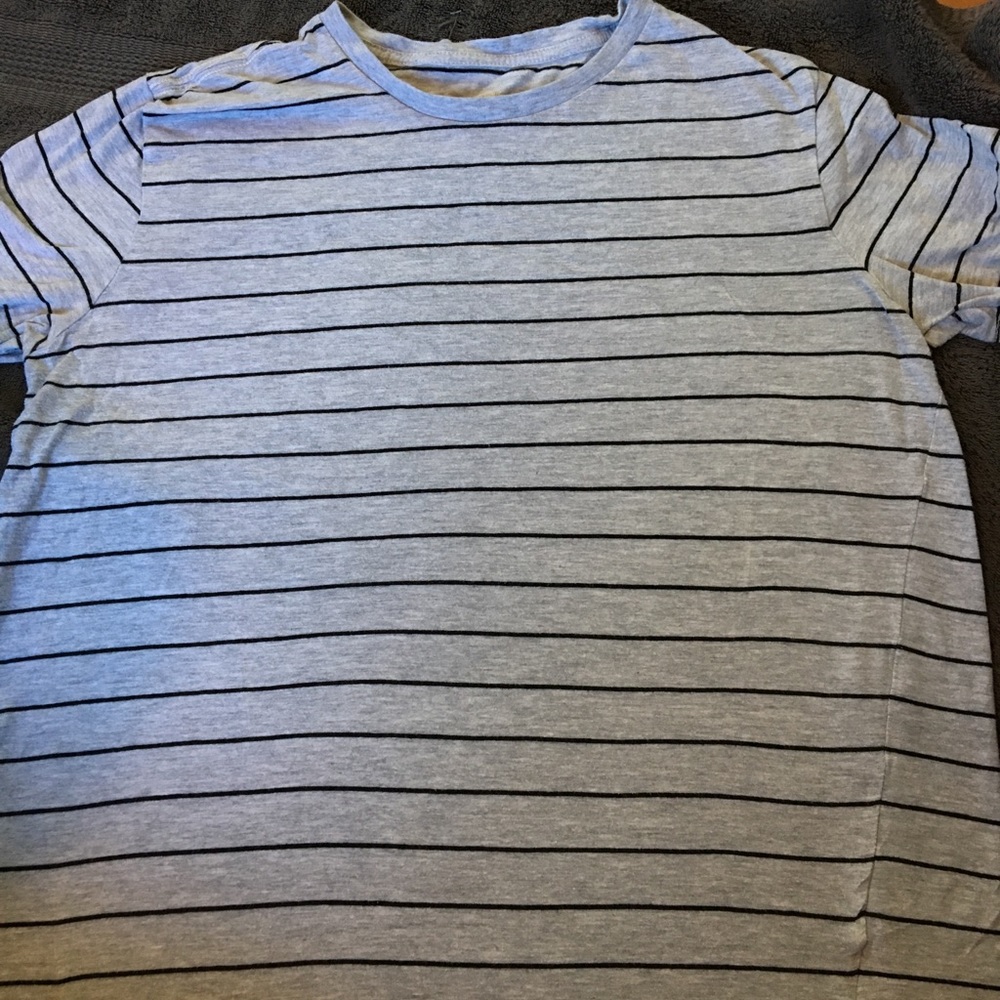 H&M Stripe shirt. White and black.