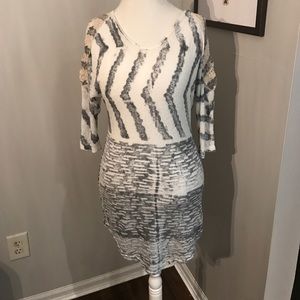 Cold shoulder tunic
