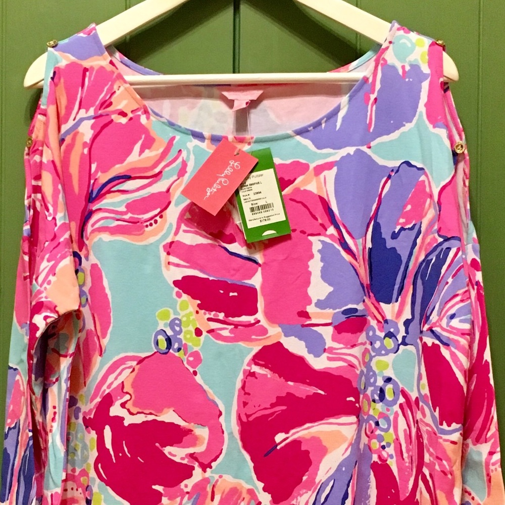 Lilly Pulitzer, Lilla 3/4 Sleeve Dress - L