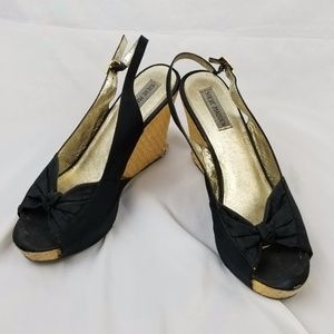 Steve Madden Black Wedges