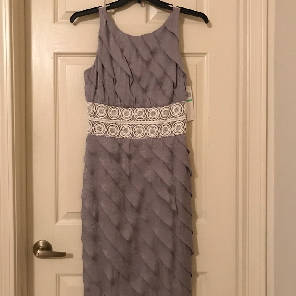 Maggy L pewter colored dress