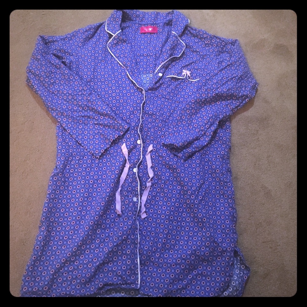 Victoria's Secret Flannel Button Nightgown