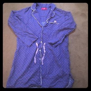 Victoria's Secret Flannel Button Nightgown