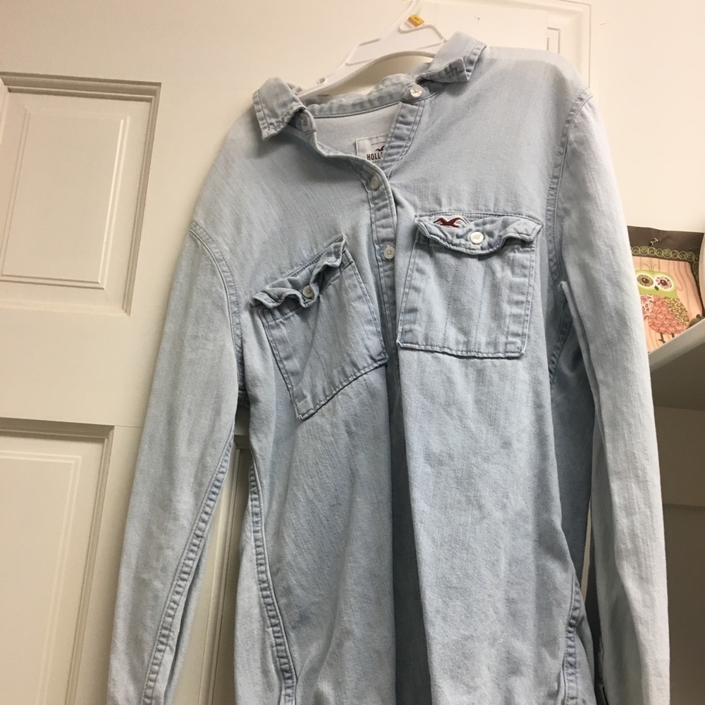 Denim Hollister shirt