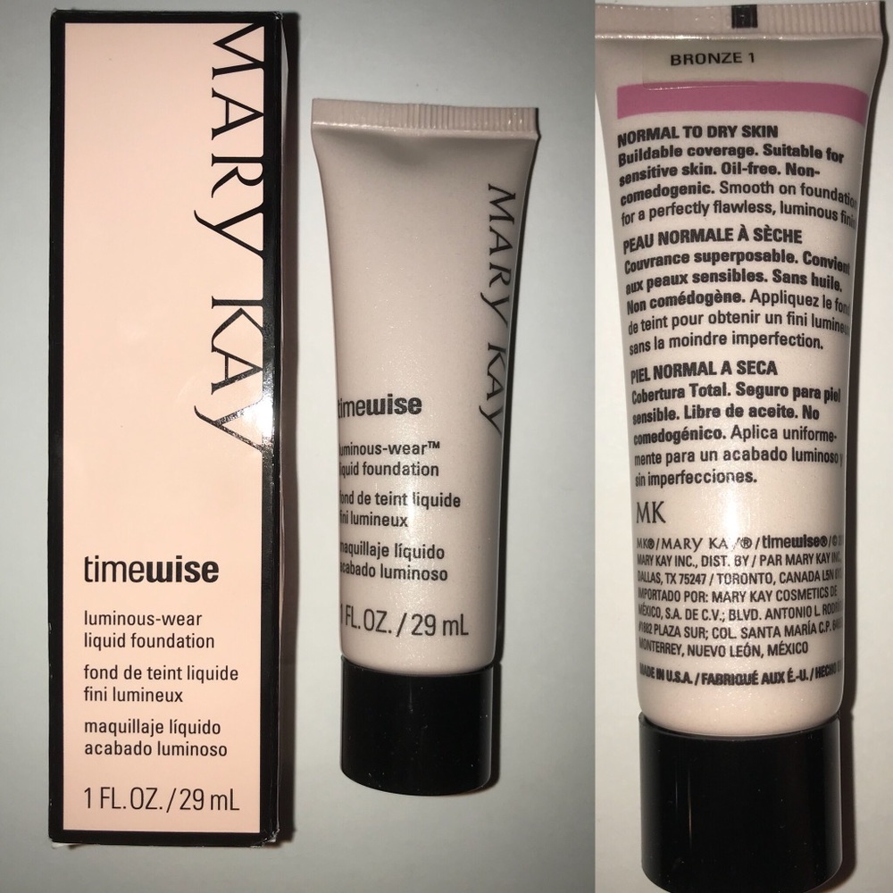 NIB MaryKay LuminousWear Bronze1 Liquid Foundation