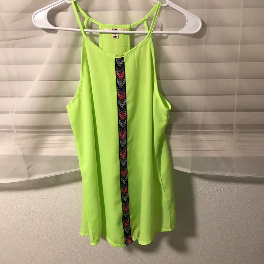 Bright green top