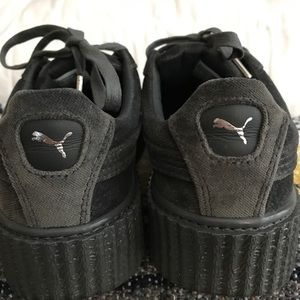 Grey velvet fenty puma creepers