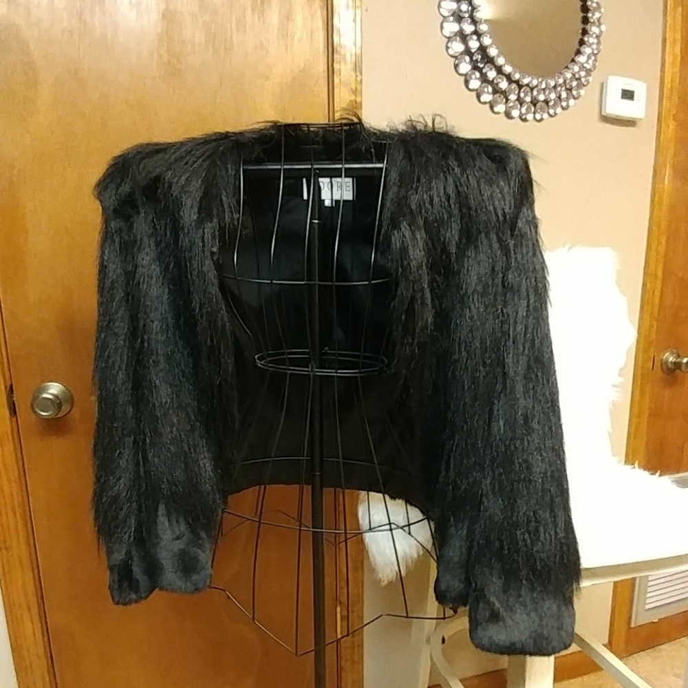 Faux fur jacket