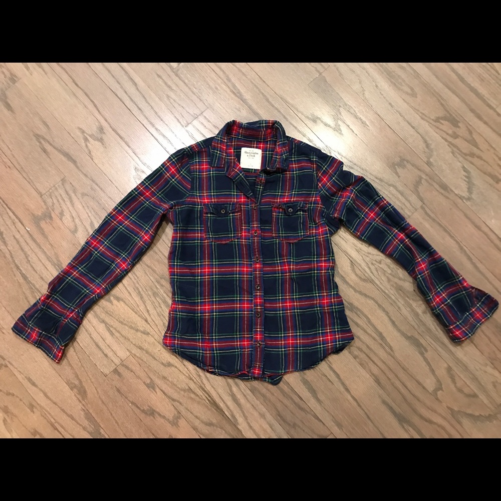 A&F checkered shirt