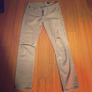 Adriano Goldschmied (AG) Polka Dot Ankle Jeans