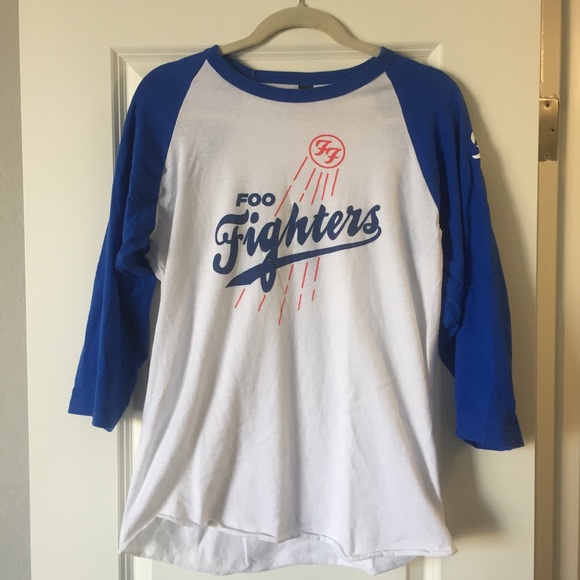 foo fighters baseball tee