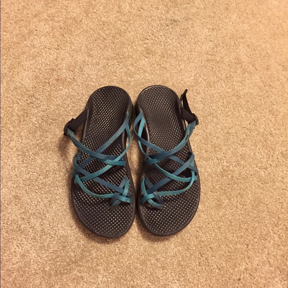 Chaco "Zong X" Blue Strappy Sandals