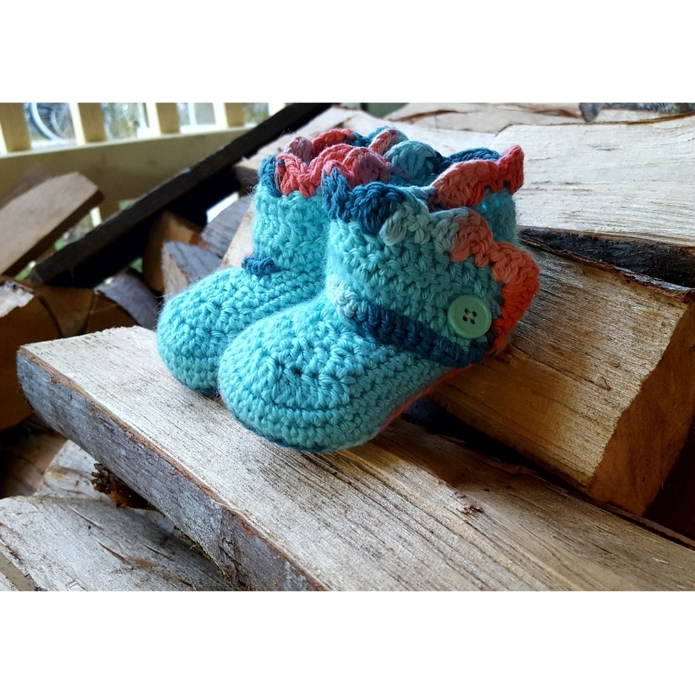 Adorable baby booties