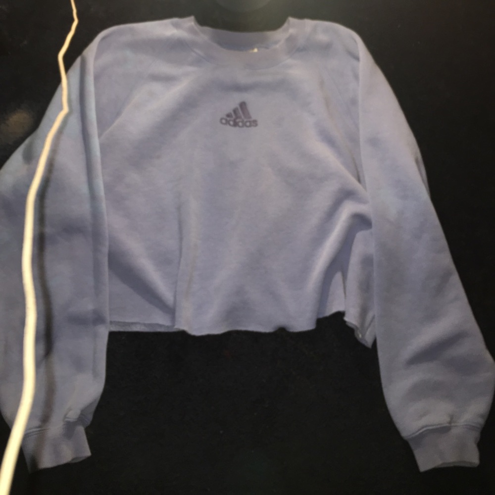 Large adidas cropped sweatshirt