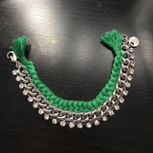 A&F Bracelet in Green with crystals