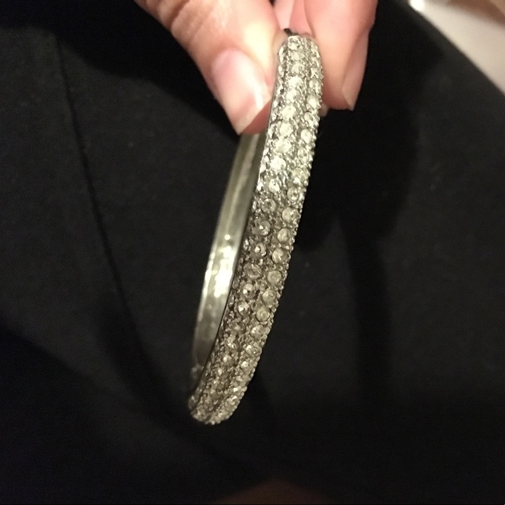 Silver diamond bracelet