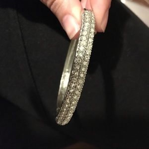Silver diamond bracelet