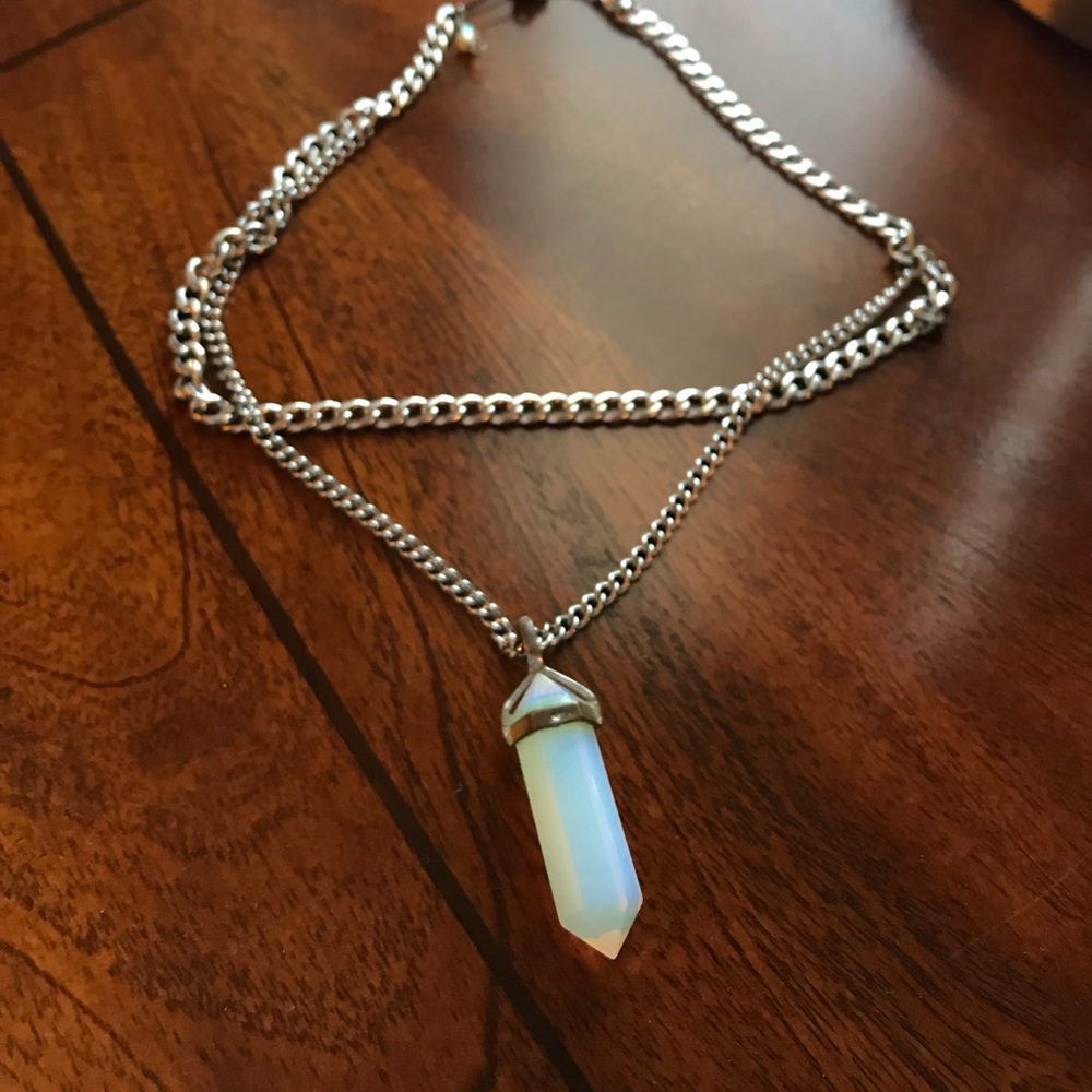 Handmade opal choker